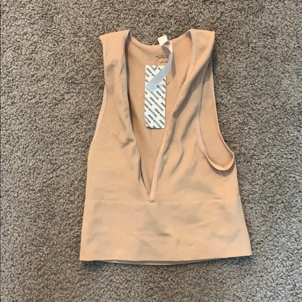 Peach crop top